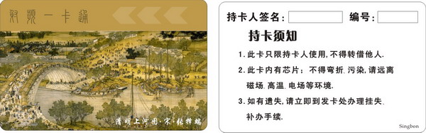 清明上河圖通版M1射頻IC卡卡